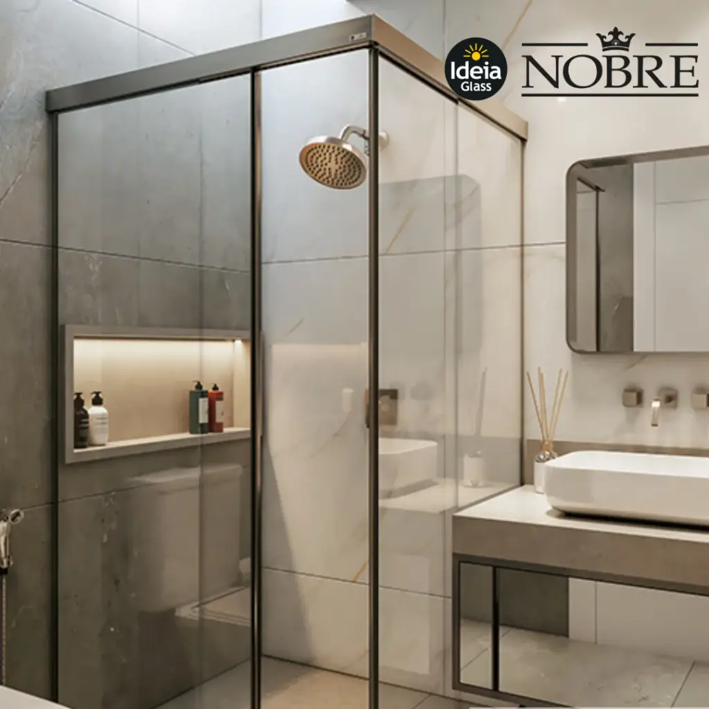 Box de Canto (Box em L Nobre - Ideia Glass)