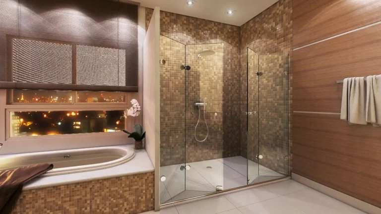 Box para banheiro Ideia Glass Flex (dobrável) em vidro temperado